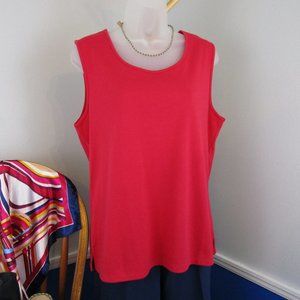Basic Comfortable Red Tank Top